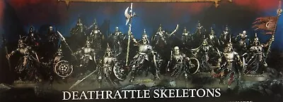 Warhammer Age Of Sigmar AOS Soulblight Gravelords Deathrattle Skeletons (20) NOS • $48