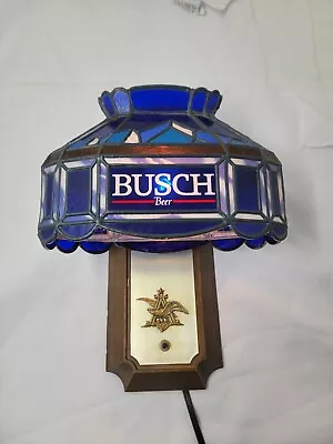 Vintage Bush Bar Light Faux Stained Glass Wall Lamp 15x10  • $99.99