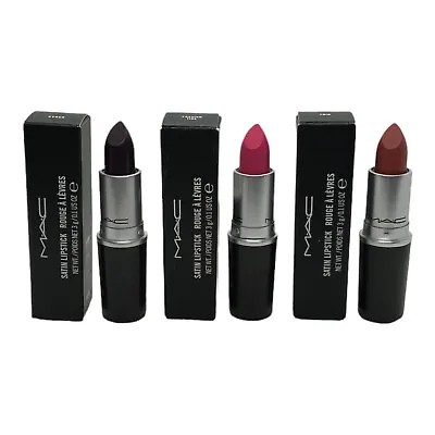 MAC Satin Lipstick Choose Your Shade 0.1 Oz / 3 G In Box New • $11.85