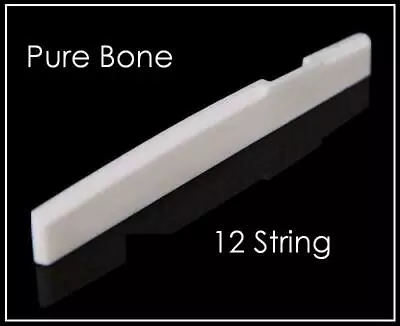 MusicianAtHeart BONE SADDLE Made For IBANEZ 12 String Guitar - Pure Cowbone • $10.99