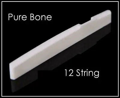 MusicianAtHeart BONE SADDLE Made For MARTIN 12 String Guitar - Pure Cowbone • $10.99