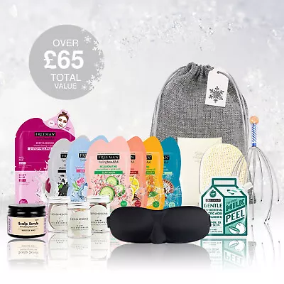 Womens Luxury Cosmetic Gift Set Pamper Hamper Bath Spa Hair Face & Body Scrub • £19.99