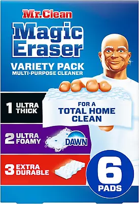 Mr. Clean Magic Eraser Variety Pack With Ultra Thick Ultra Foamy And Extra Dur • $13.53