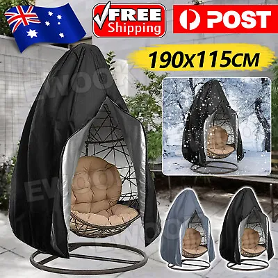 $19.85 • Buy Hanging Swing Egg Chair Cover Furniture Garden Rattan Outdoor Rain Waterproof