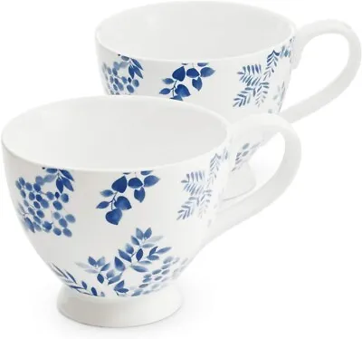 Martha Stewart Collection English Garden Tea Cups Set Of 2. NEW!!!!!! • $39.99