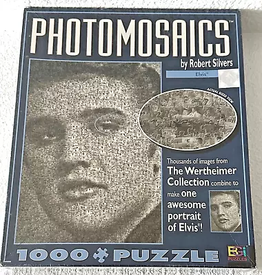 Elvis Presley Photomosaics By Robert Silvers 1000+ Piece Puzzle New Sealed • $17.59