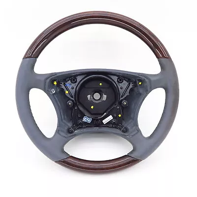 Steering Wheel Burl Leather Steering Wheel Mercedes S-Klasse Coupe C215 W220 • $394.68