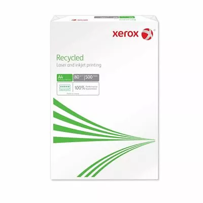 Xerox Recycled 80gsm A4 Laser Copier Paper 500 1000 2500 5000 10000 Ream Inkjet • £0.99