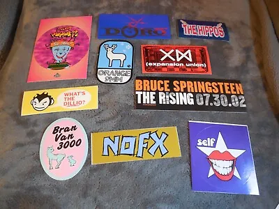 Rock Pop Metal Promotional Sticker Set Of 10 Stickers Lot#83 • $7