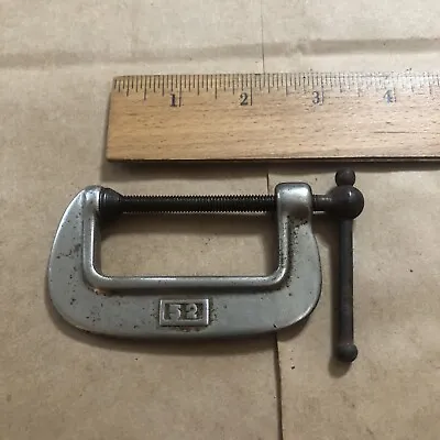 Vintage 2  C-Clamp - Marked  52  Oiled And Ready To Work See Photo’s ! • $3.99