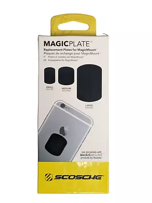 Scosche MagicPlate For MagicMount Magnetic Large Small Replacement Black MAGRKI • $7.99