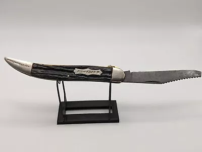 Vintage Kent “Fish-Knife  Scaler Folding Pocket Knife Hook Remover • $11.99
