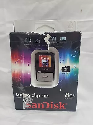 SanDisk Sansa Clip Zip Black (8GB) Digital MP3 Music Media Player • $89.99