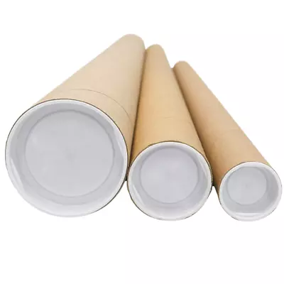 Posting Tubes A0/a1/a2/a3/a4 Any Qty/length+plastic End Caps Cardboard Postal • £6.70