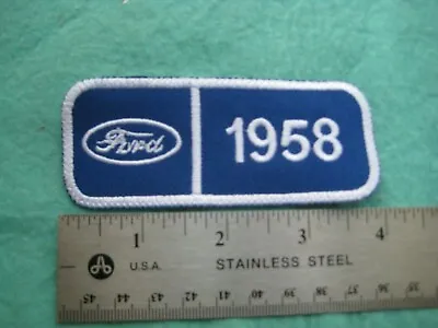 Ford 1958 Dealer Service Parts Uniform Hat Patch   • $9.99