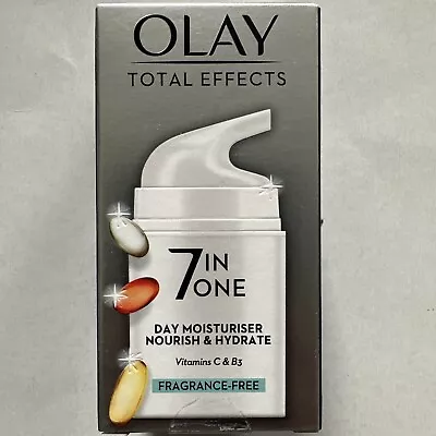 Olay Total Effects 7in1 Day Moisturiser Nourish & Hydrate Fragrance Free 50ML • £11.45