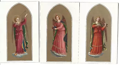 Lot Of 3 Angels Playing Musical Instruments Postcards Made By Sborgi Italy A19 • $12.74