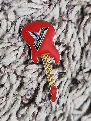Vintage Van Halen Music Pin ‘80s Eddie VH Red Guitar Rock • $24.99