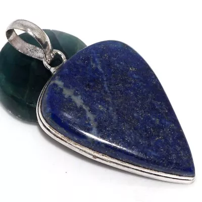 Lapis Lazuli 925 Silver Plated Gemstone Pendant 2.1  Exquisite Jewelry GW • $2.99