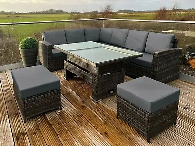 Soho Rattan Wicker Luxury Corner Sofa / Dining Set Chair Garden Patio Furniture • £799.95