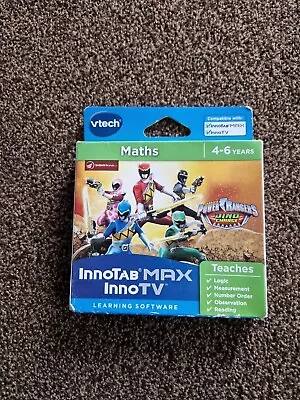 Vtech INNOTAB MAX INNO TV Game. POWER RANGERS. MATHS Age 4-6 Years. Free P&P • £2.98