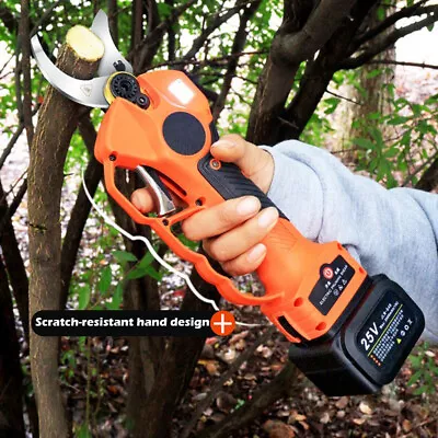 40mm Electric Pruning Shears + 2 * Rotating Battery Garden Trimmer Scissors • £184.23