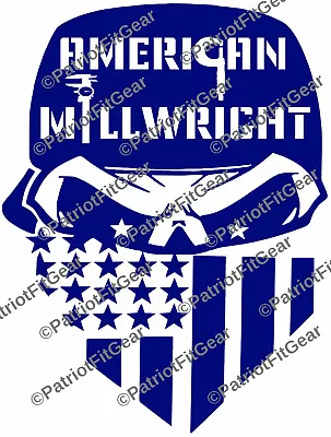 MillwrightSkullAmerican MillwrightStarrettCaliperCNCStickersVinyl Decal • $5.95