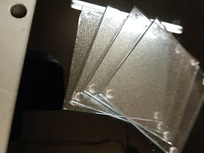 £6 • Buy 4mm Tempered Glass Coasters Set Of 4 Silver Glitter