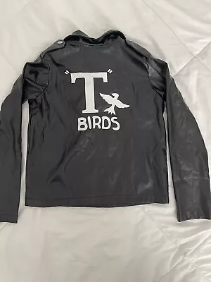 Grease Paramount Pictures T Birds Costume Jacket Black Size Youth Small/Medium • $15.99