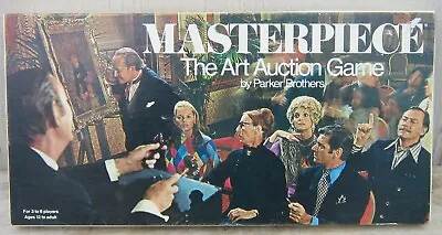 MASTERPIECE Parker Brothers Classic Art Auction BOARD GAME 1970 COMPLETE • $39.95