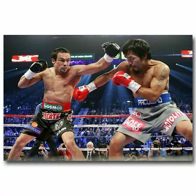 280821 Manny Pacquiao Vs Juan Manuel Marquez Boxing Cloth PRINT POSTER • $16.95