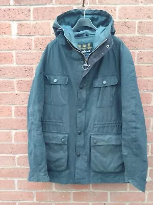 Barbour Retail Northolt Waxed Oarka Jacket Coat Mens Size Large • $18.03