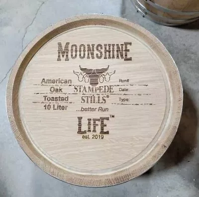 2.6 Gallon (10 Liter) WINE MOONSHINE Rum American Oak Cask BARREL *TOAST #1 CHAR • $125