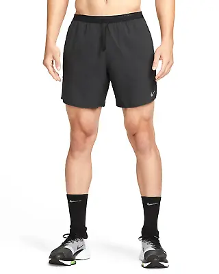 Nike Mens Dri-Fit 7  Stride Running Shorts In Black Different Sizes DM4761-010 • $35