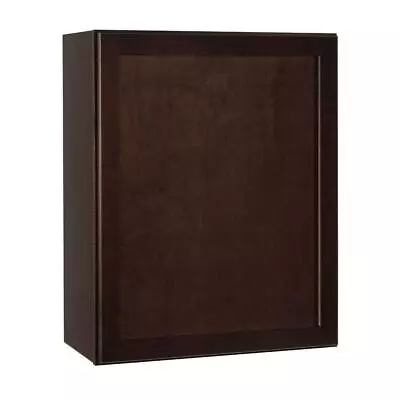 Hampton Bay Wall Kitchen Cabinet 24  X 30 X 12  W/ Shelves Furniture Board Brown • $251.01