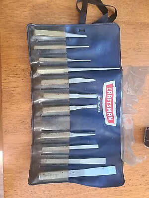 Vintage Craftsman 12pc Punch & Chisel Set 9-4303 Pouch USA Made • $39.95