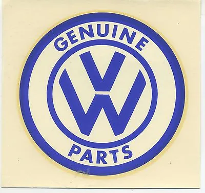 Vtg Water Decal VW Genuine Parts Volkswagen Beetle Bug Bus Hot Rod Drag Race • $24.99