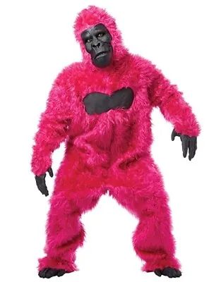 Gorilla - Pink - Faux Fur - Animal - Mascot - Costume - Adult • $99.99