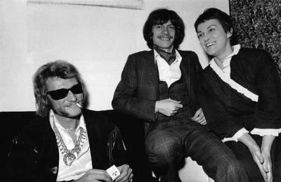 $9 • Buy Johnny Hallyday, Antoine Et Georgette Plana OLD PHOTO