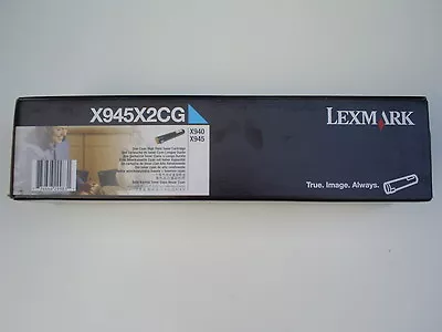 GENUINE LEXMARK X945X2CG CYAN TONER CARTRIDGE X940 X945 HIGH CAPACITY 22000 Pgs • £4.90