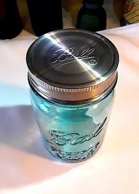 Glass MASON JAR ~ Purple / Blue / Pink / Green / Clear ~ BALL 16 Oz PINT • $14.97