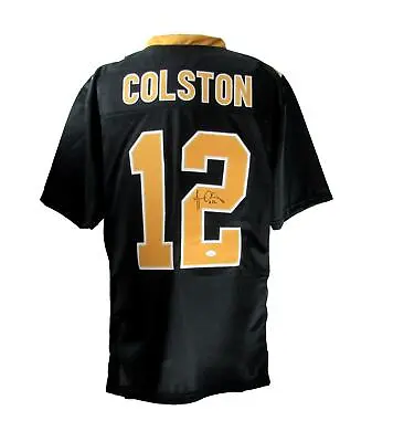 Marques Colston Signed/Auto Saints Custom Black Football Jersey JSA 165270 • $169