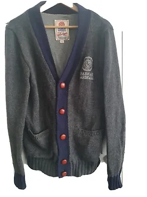 £15 • Buy Franklin Marshall Cardigan Size Large Jersey Varsity Jacket Style
