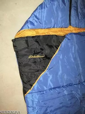 Eddie Bauer Child~kids~junior Sleeping Bag~29 X 72~blue~style #eb10011~euc • $21.91