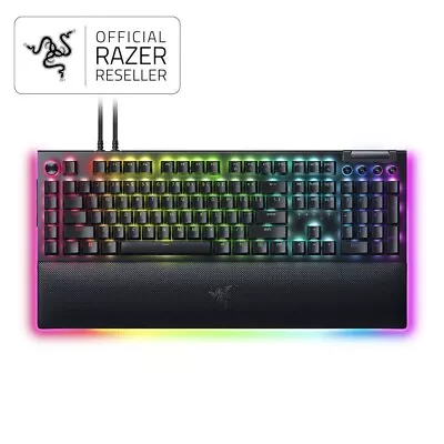 Razer BlackWidow V4 Pro RGB Mechanical Gaming Keyboard - Green Switch(Clicky) • $349