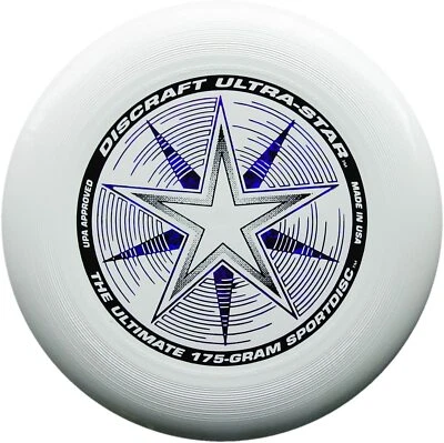 £11.62 • Buy Discraft Ultimate Frisbee 175 Gram Ultra Star Sport Disc - White