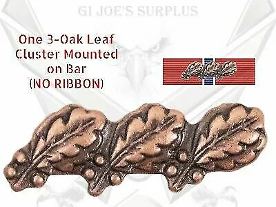 Single Bar 3 Bronze Oak Leaf Cluster OLC 5/16 Device Military Medals Ribbons L2 • £5.77
