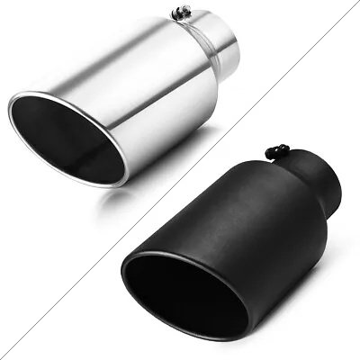 Inlet 5  Outlet 8  - 15  Long Stainless Steel Rolled Edge Exhaust Tip Diesel • $54