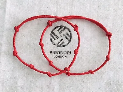 2 X Handmade Kabbalah 7 Knots Red String Adjustable Bracelet LUCK  PROTECTION • £3.49