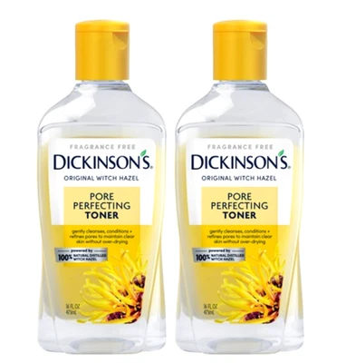 $19.95 • Buy Dickinson's Original Witch Hazel Pore Perfecting Toner 16 Oz (Pack Of 2 Bottles)